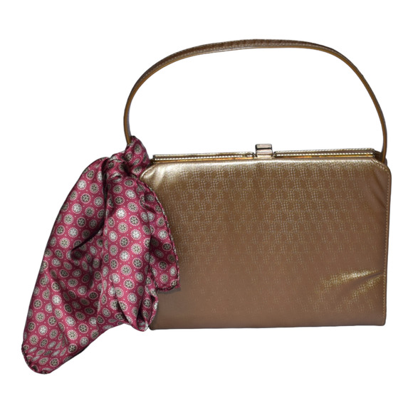 Mar-Shel Vintage Gold 1960's era handbag - Picture 3 of 8